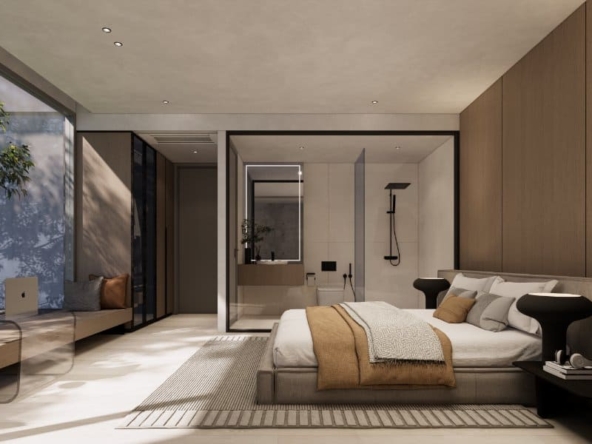 STR 0240 Type E 9 Guest bedroom looking to tree courtyard